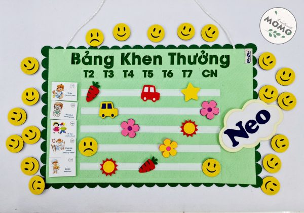 Bảng khen thưởng - bảng chăm ngoan cho bé