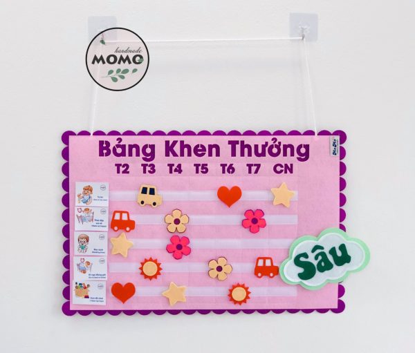 Bảng khen thưởng - bảng chăm ngoan cho bé