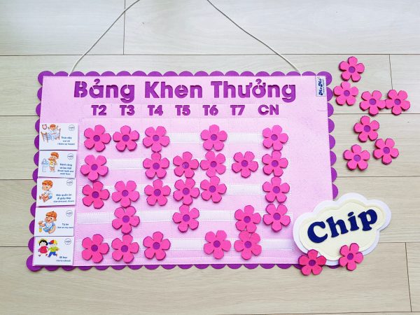 Bảng khen thưởng - bảng chăm ngoan cho bé