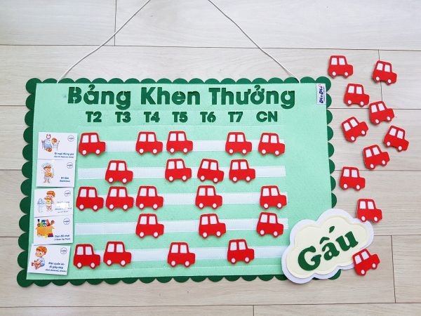 Bảng khen thưởng - bảng chăm ngoan cho bé